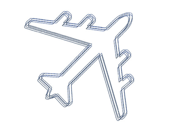 Airplane Scribble Stitch: A Thoughtful Embroidery Design for Meaningful Gifts