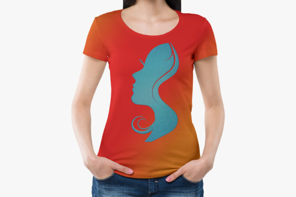 Beautiful Woman Embroidery Design