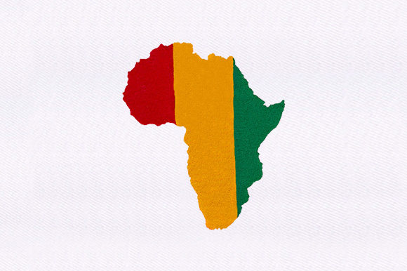 Colored African Map