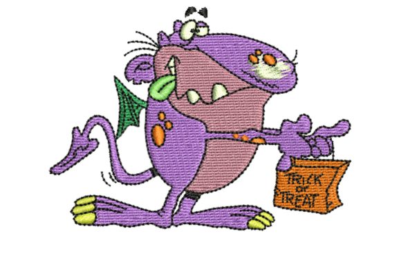 Funny Monster Embroidery Design
