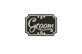 Groom: A Thoughtful Embroidery Design for Meaningful Wedding Gifts
