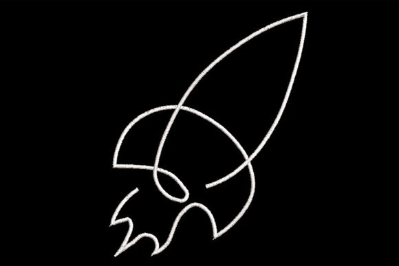 Minimalistic One Line Rocket