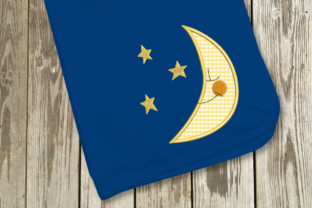 Moon and Stars Applique