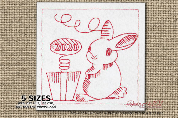 New Year Bunny Design