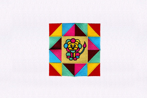 Playful Quilting Embroidery Design