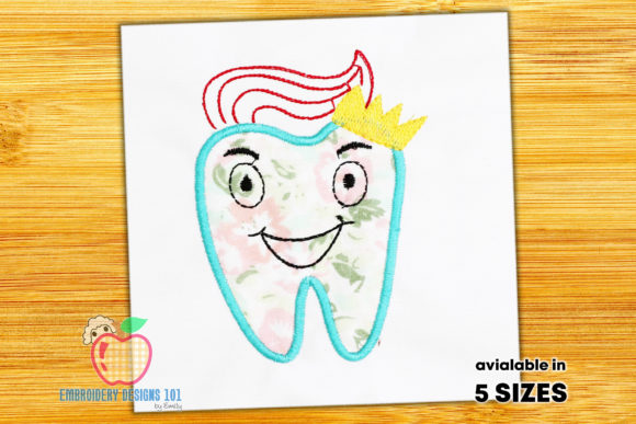 Tooth As the Cartoon with a Smile